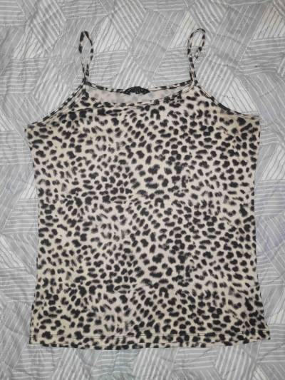 Top de tirantes con estampado animal print - miniatura 2