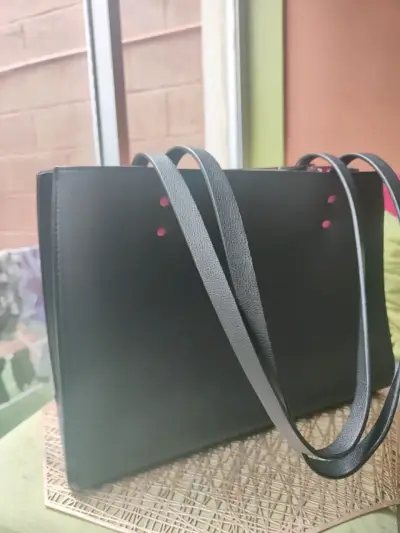 Bolso tote negro elegante - miniatura 4