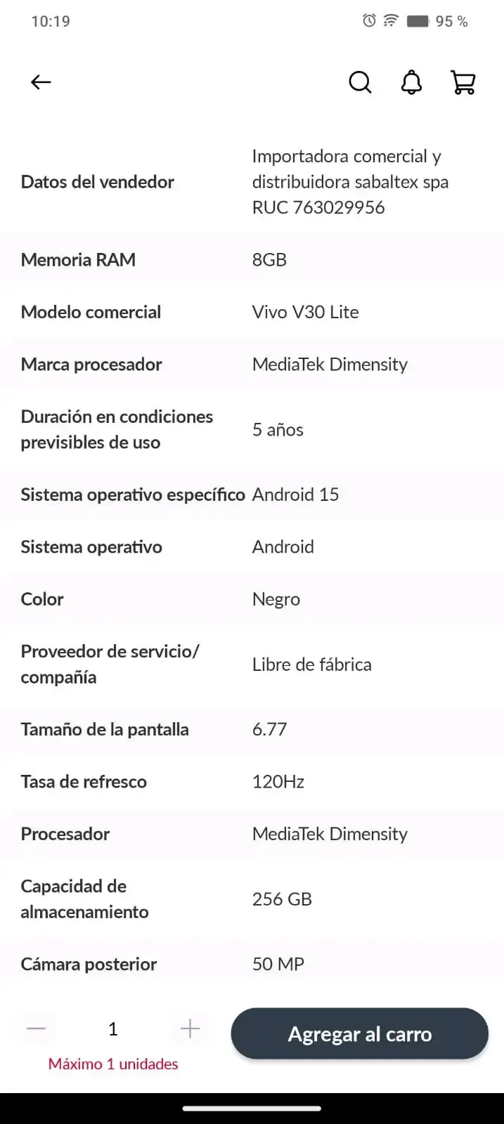 Smartphone Vivo 50 lite 5g - 4
