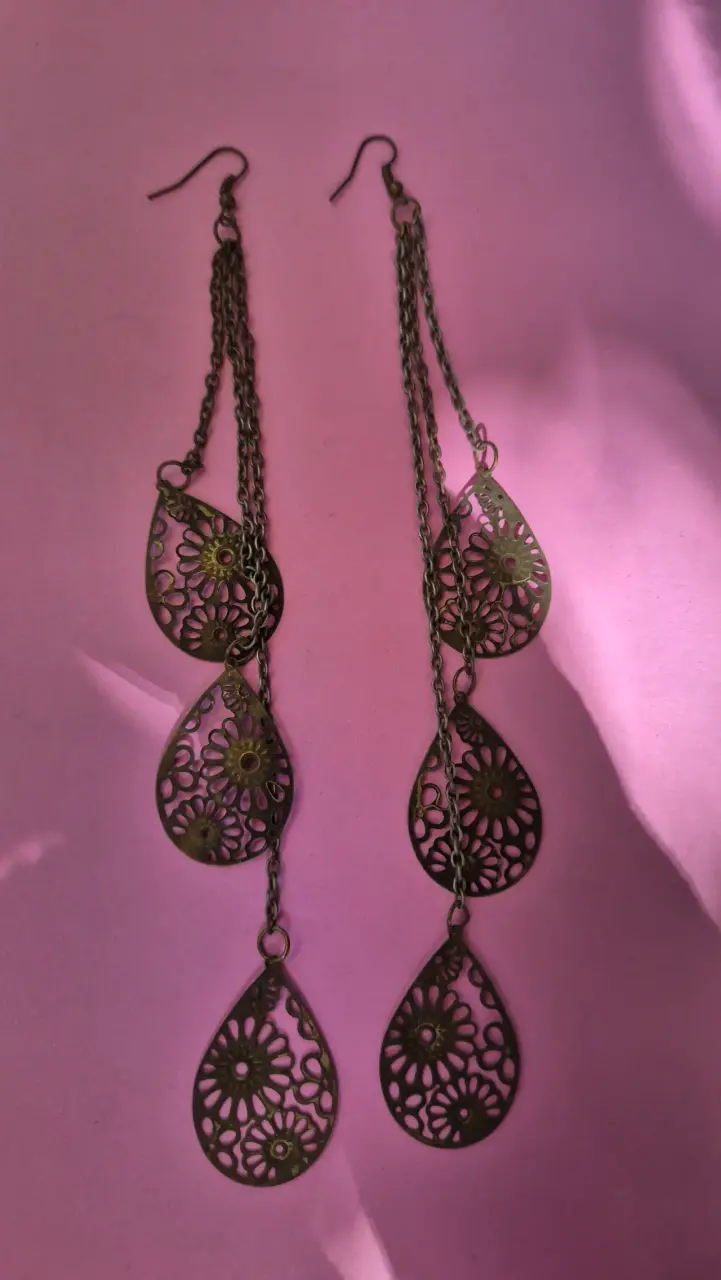 Aros de estilo bohemio en bronce - 3