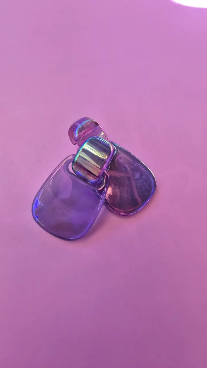 Aros acrílicos morados