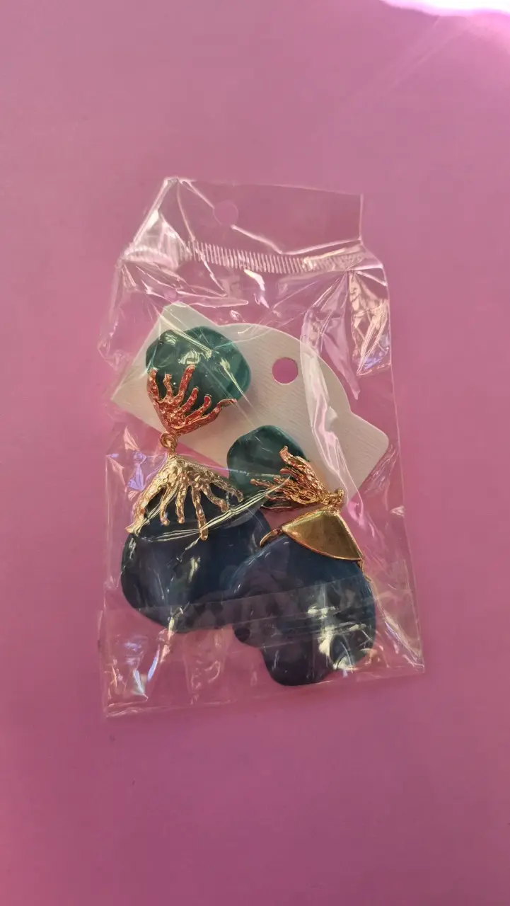 Aros dorados y azules