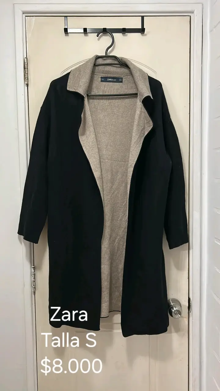 Sweater rayado Zara blanco y negro - 2