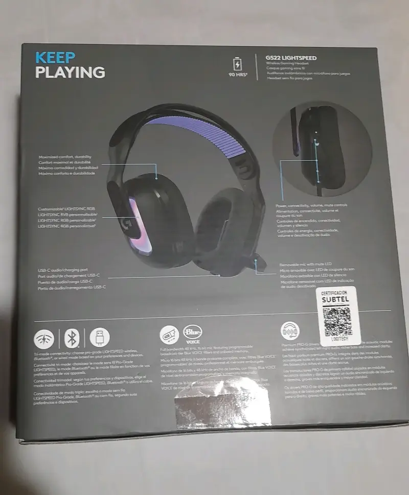 Audifonos Logitech Gamers G522 - 3