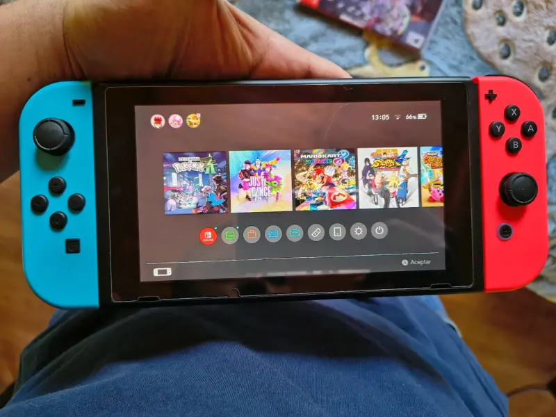 Nintendo switch V2 neon - 4