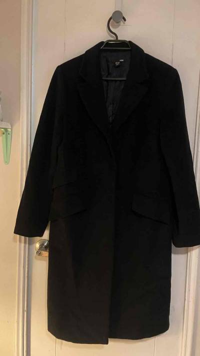 Abrigo HM Cashmere Wool negro - miniatura 1