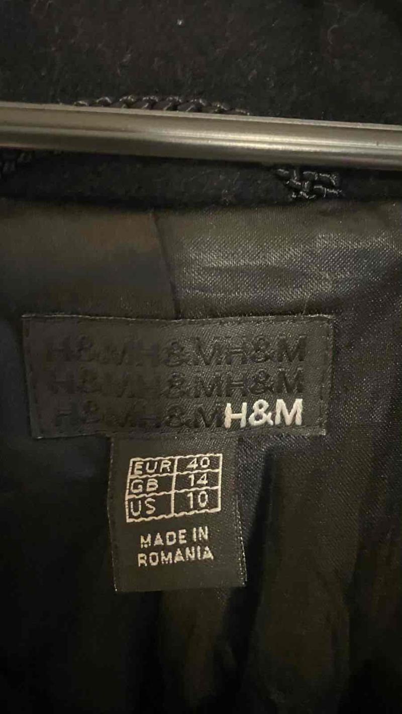 Abrigo HM Cashmere Wool negro - 2