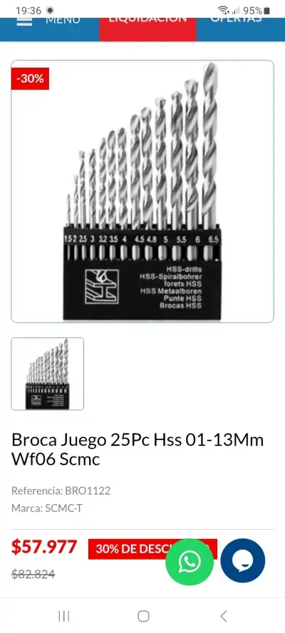 Vendo juego de brocas - miniatura 1
