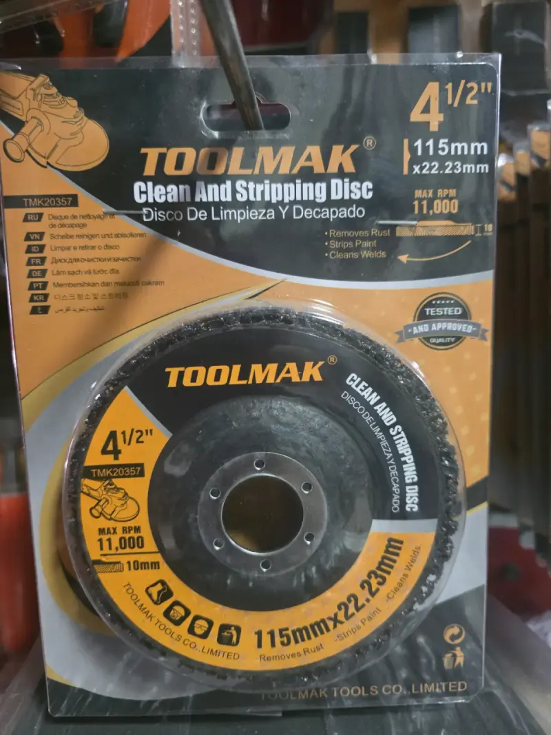 Disco de limpieza y descapado toolmak