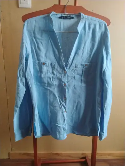 Blusa tipo mezclilla - miniatura 1