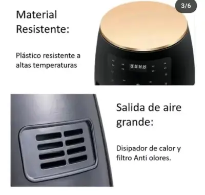 Freidora de aire 6 litros - miniatura 2