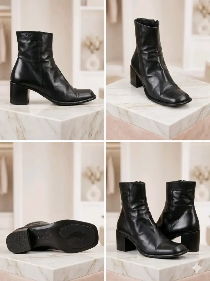 Botines cuero - 1