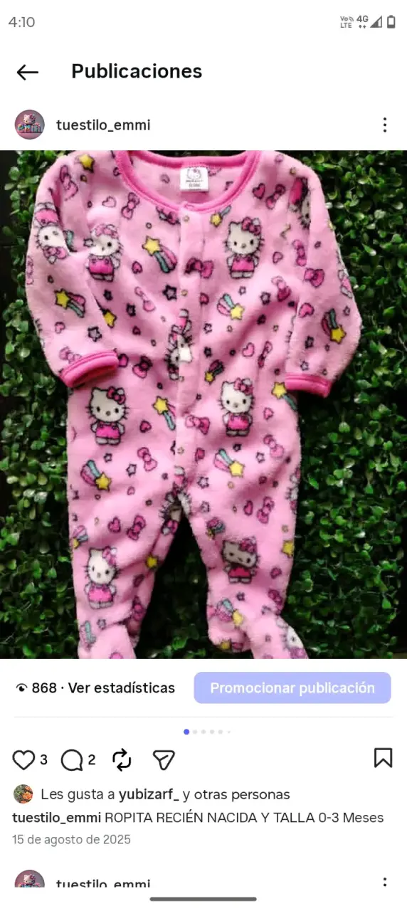 Enterito bebé niña hello kitty