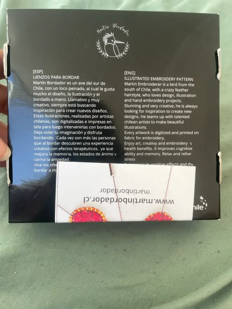 Kit de bordado prendedor corazon - 2