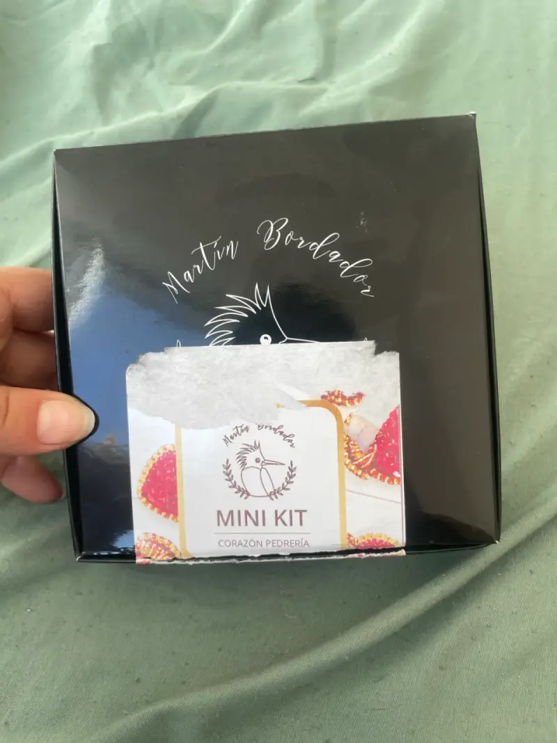Kit de bordado prendedor corazon - 3