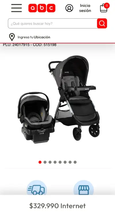 Coche bebé con silla nido - miniatura 1