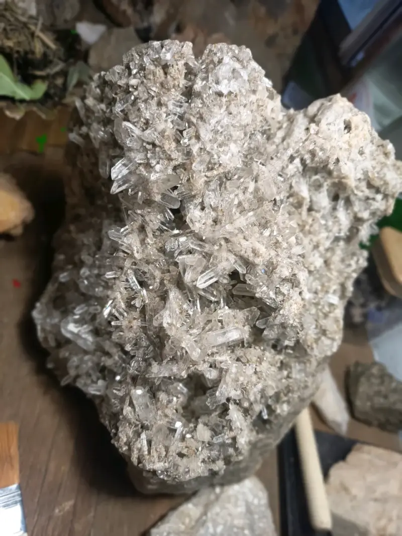 Drusa de cuarzo cristal - 1