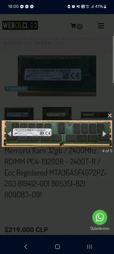 Ram 32 GB ECC para Servidor - miniatura 4