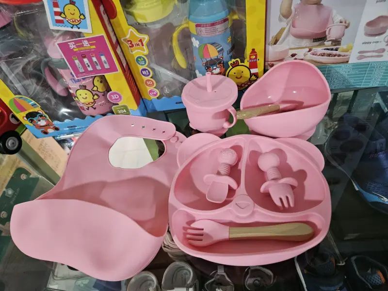 Set de Alimentación de Silicona diceño panda - 2