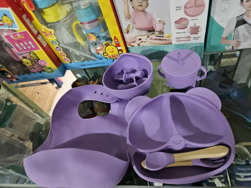 Set de Alimentación de Silicona diceño panda - 3