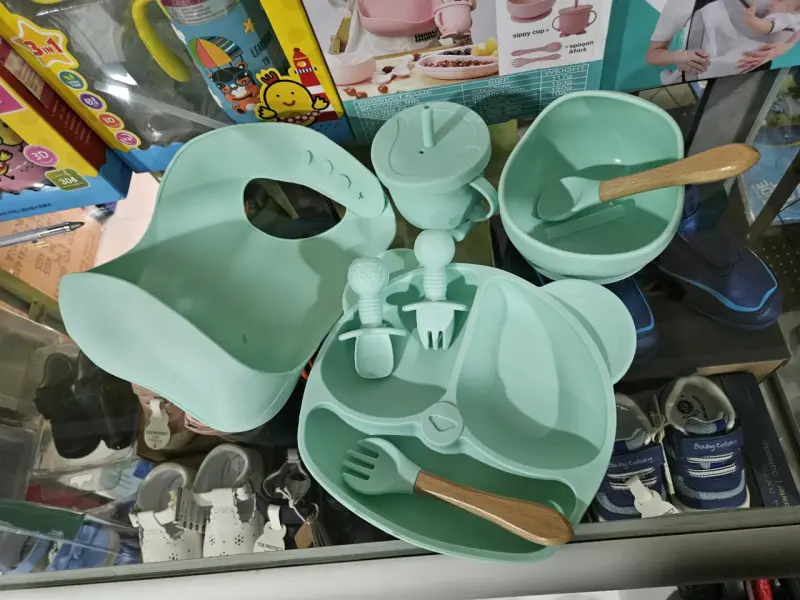 Set de Alimentación de Silicona diceño panda - 5