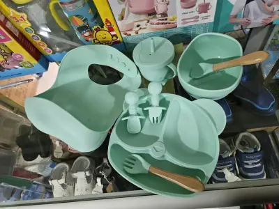 Set de Alimentación de Silicona diceño panda - miniatura 6