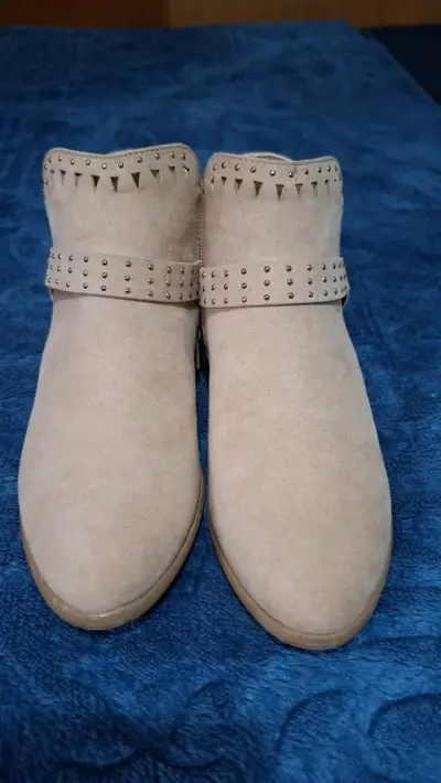 Zapatos tipo Botin Beige - miniatura 1
