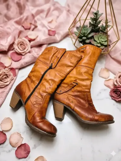 Botas camel - miniatura 1