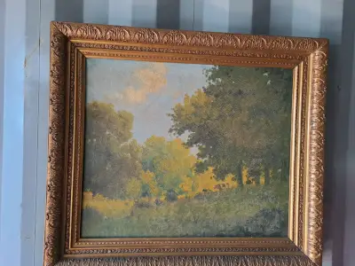 Vendo cuadro, oleo antiguo de benito ramos catalán - miniatura 2