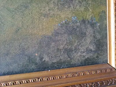 Vendo cuadro, oleo antiguo de benito ramos catalán - miniatura 4
