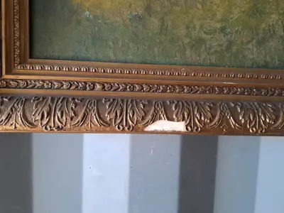 Vendo cuadro, oleo antiguo de benito ramos catalán - miniatura 6