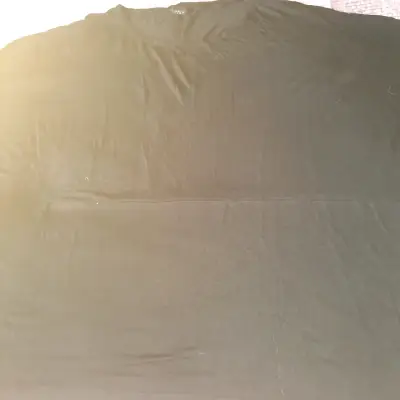 Polera negra ancha tela elasticada - miniatura 3