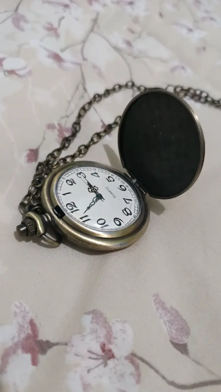 Collar de reloj de bolsillo de cuarzo con el escud - 1