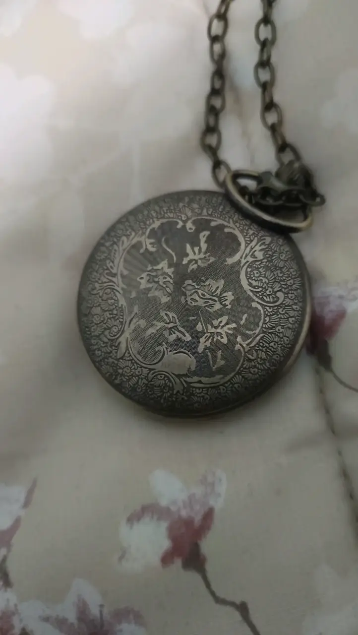 Collar de reloj de bolsillo de cuarzo con el escud - 3