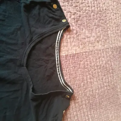 Polera azul mangas 3/4 - miniatura 2