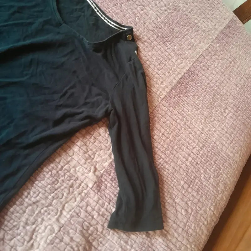 Polera azul mangas 3/4 - 3