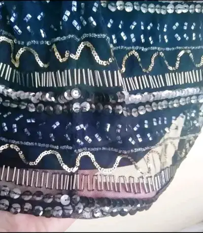 Vestido elegante negro, talla L, marca Mango - miniatura 2