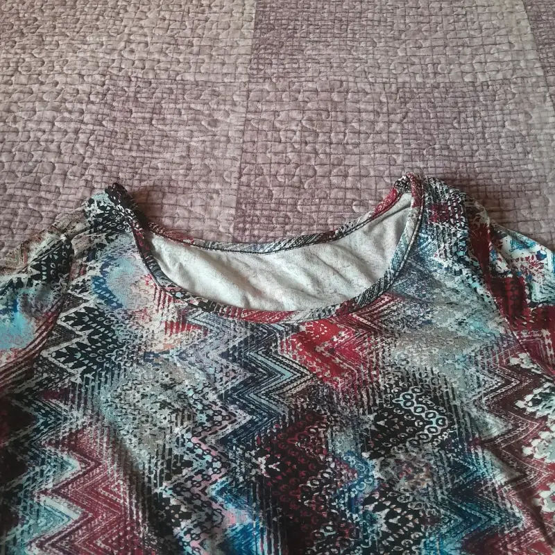 Polera multicolor gruesa mangas 3/4 - 2