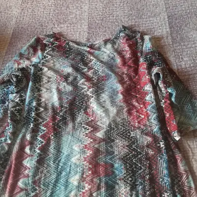 Polera multicolor gruesa mangas 3/4 - miniatura 4