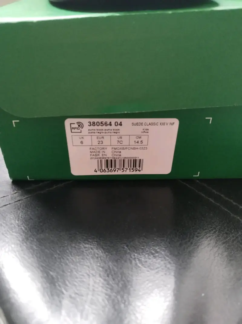 Zapatilla Puma Bebé Niño #23 14.5 cms - 4