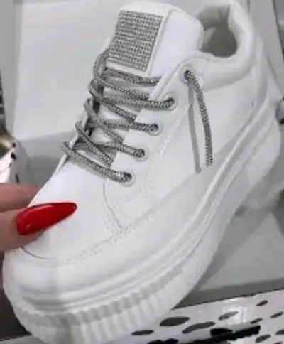 Zapatillas plataforma blanca - miniatura 1