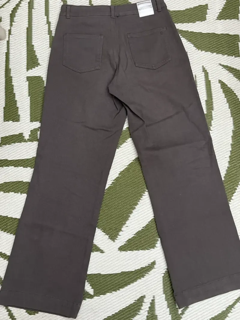 Pantalón Algodón Mujer Raindoor Gris Tachas - 2