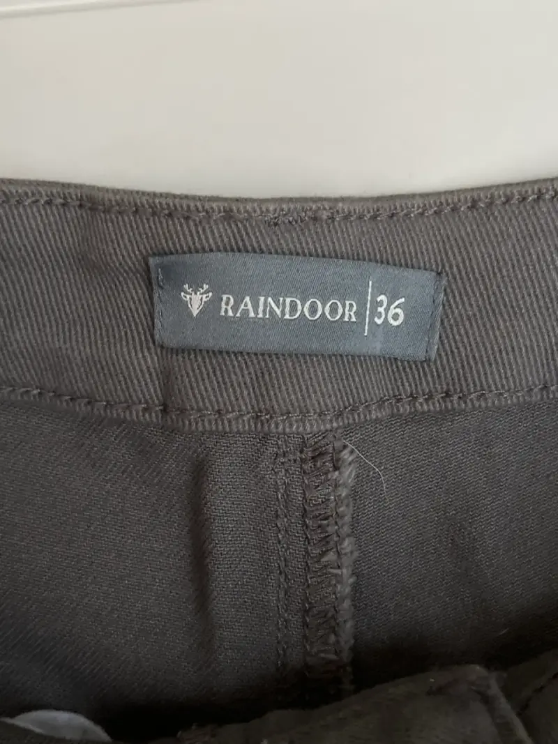 Pantalón Algodón Mujer Raindoor Gris Tachas - 4