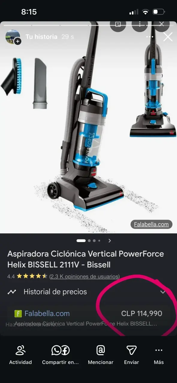Aspiradora Vertical con Cable Bissell - 4