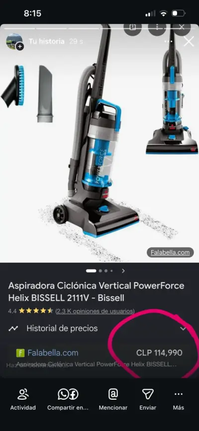 Aspiradora Vertical con Cable Bissell - miniatura 4