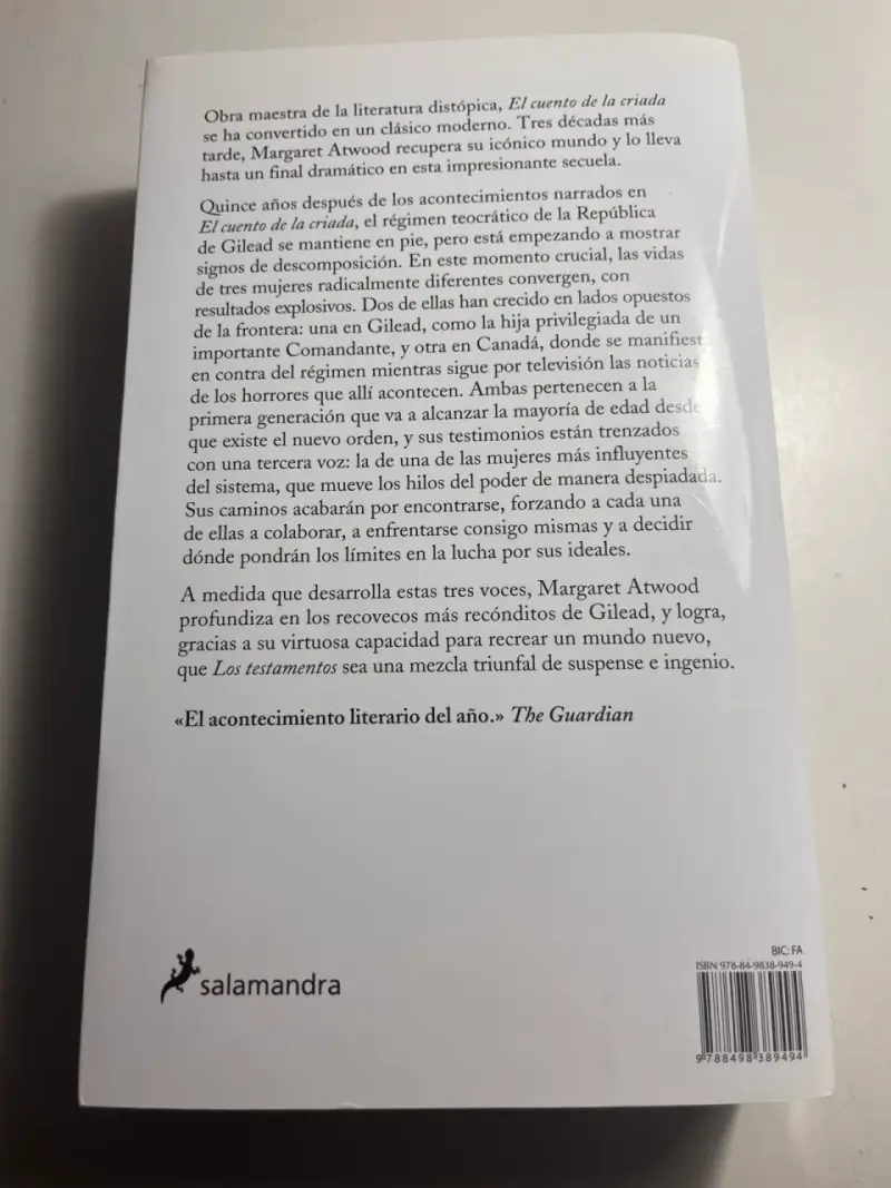 Libro Los Testamentos de Margaret Atwood - 5