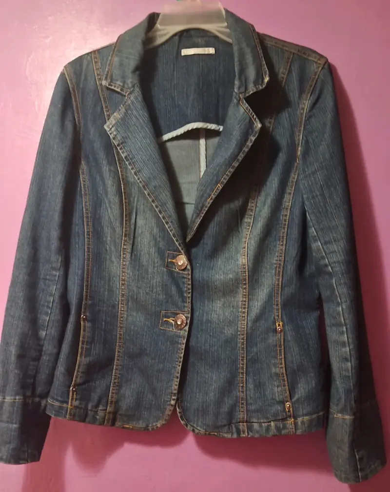 Chaqueta de mezclilla azul - 1