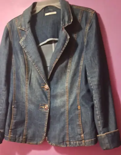 Chaqueta de mezclilla azul - miniatura 2