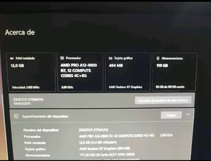 Computadora Lenovo Thinkcenter work station m715s - 5