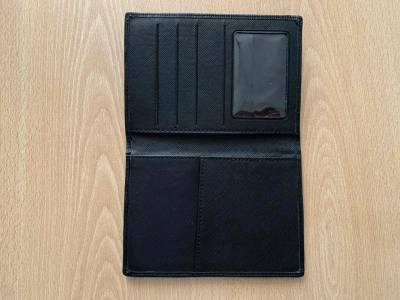 Porta  pasaporte/ documentos. Negro Nuevo - miniatura 2